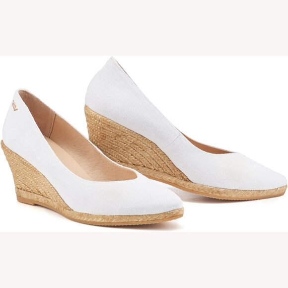 viscata | Shoes | Viscata Roses Espadrille Canvas Wedges Womens Sz 4 ...